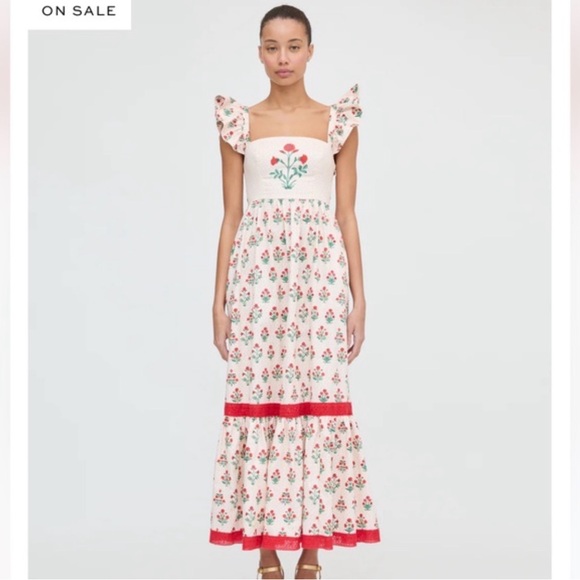 Hill House Pippa Dress in Poppy Block Print - Picture 9 of 9